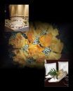 Montage of wedding items.